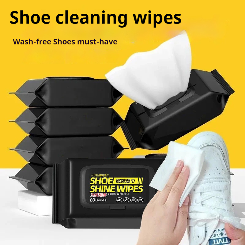 White Sneaker Care Kit - แบบพกพากลางแจ้งรองเท้าทําความสะอาดผ้าเช็ดทําความสะอาดที่มีประสิทธิภาพทิ้งรองเท้าผ้าใบผ้าทําความสะอาดสําหรับรองเท้าสีขาวรองเท้าผ้าใบชุดทําความสะอาด