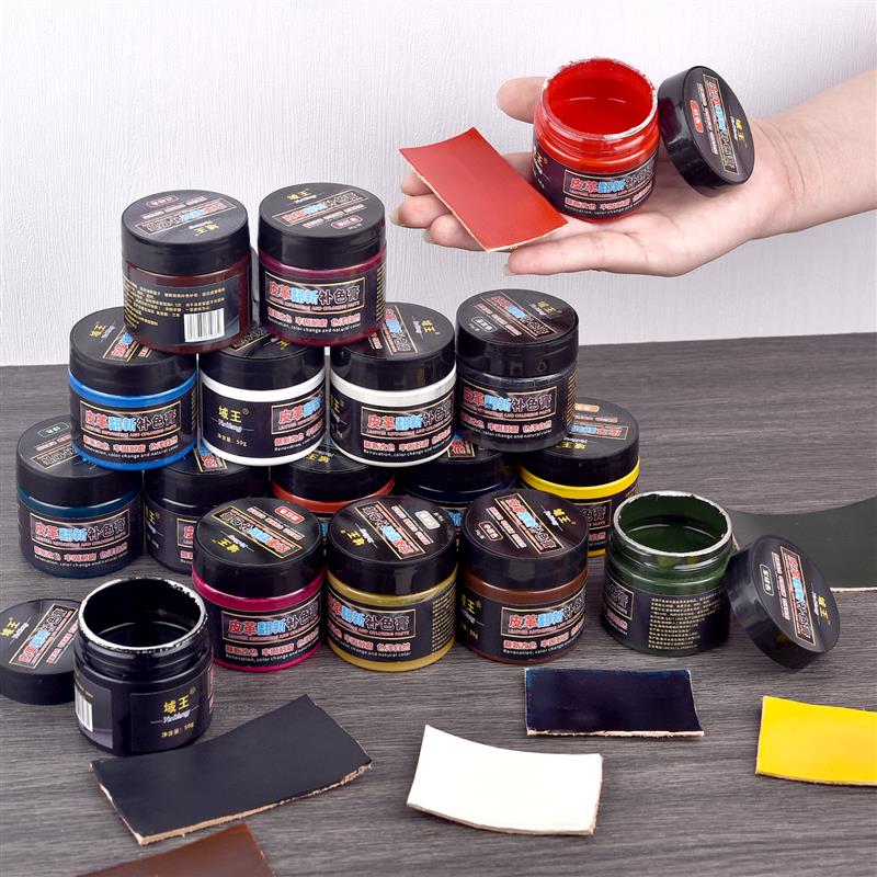 Sneaker Care - 50ml อะคริลิคหนังซ่อมสีสี DIY ภาพวาดสีสําหรับรองเท้ารองเท้าผ้าใบกระเป๋าโซฟารถซ่อม Dye