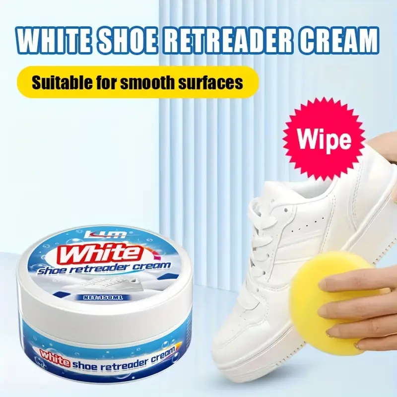 Sneaker Care Spray - น้ํายาขัดรองเท้าสําหรับทําความสะอาดเท่านั้น - เหมาะสําหรับการตกแต่งใหม่และบํารุงรักษาพื้นผิวเรียบ รองเท้าสีขาว