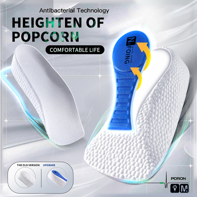 Insole Memory Foam - หน่วยความจําโฟมความสูงเพิ่ม Insoles สําหรับผู้ชายผู้หญิงรองเท้าแบนฟุต Arch Support Orthopedic