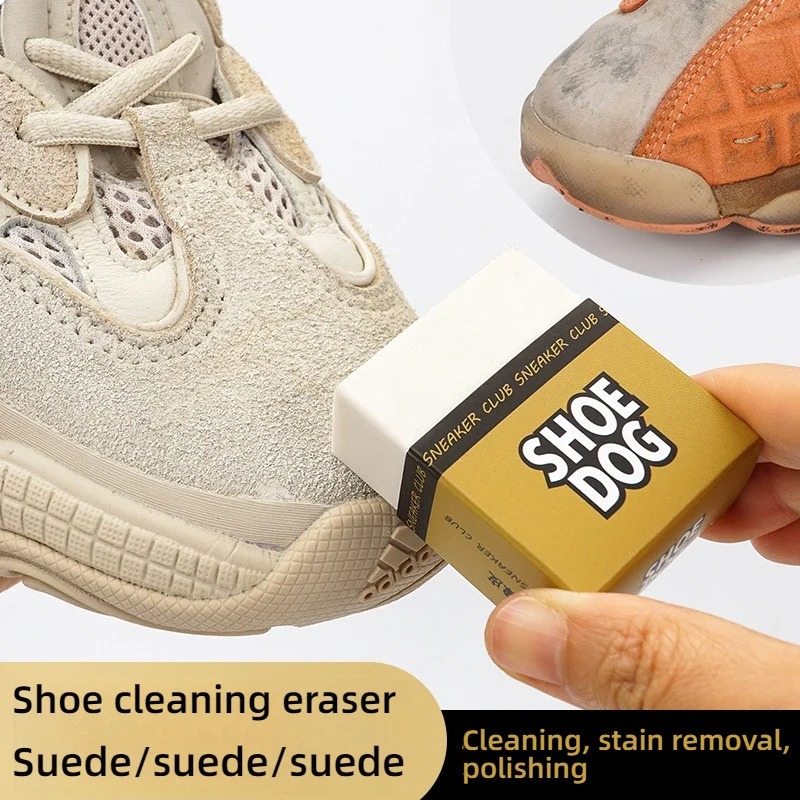 Sneaker Care Kit - ชุดยางลบหนังนิ่มระดับพรีเมียมและชุดแปรงรองเท้าโช๊ด็อกสำหรับรองเท้าผ้าใบและรองเท้าสีขาว วัสดุอ่อนนุ่ม เครื่องมือทำความสะอาดแบบพกพาที่ไม่เสียหาย