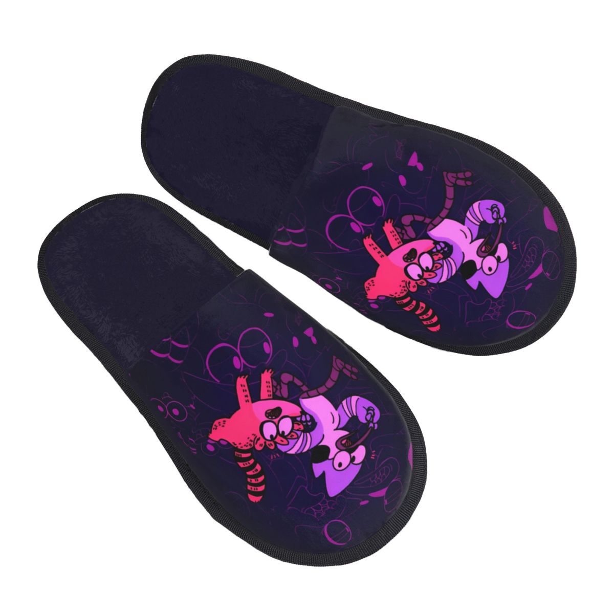 Insole Memory Foam - รองเท้าแตะในบ้านแบบนุ่มสบาย ลายการ์ตูนตลกๆ สำหรับผู้หญิง พื้นรองเท้ากันลื่น อุ่นสบาย