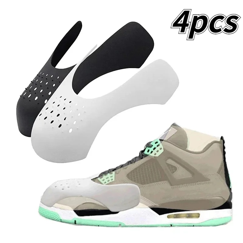 Sneaker Care Kit - ตัวป้องกันหัวรองเท้าแบบกันรอยยับ 2 คู่ สำหรับรองเท้าผ้าใบลำลอง ป้องกันรอยยับ รองรับนิ้วเท้า