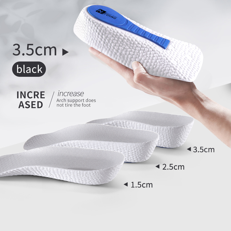 หน่วยความจําโฟมความสูงเพิ่ม In - Insole Memory Foam บทวิจารณ์และราคา