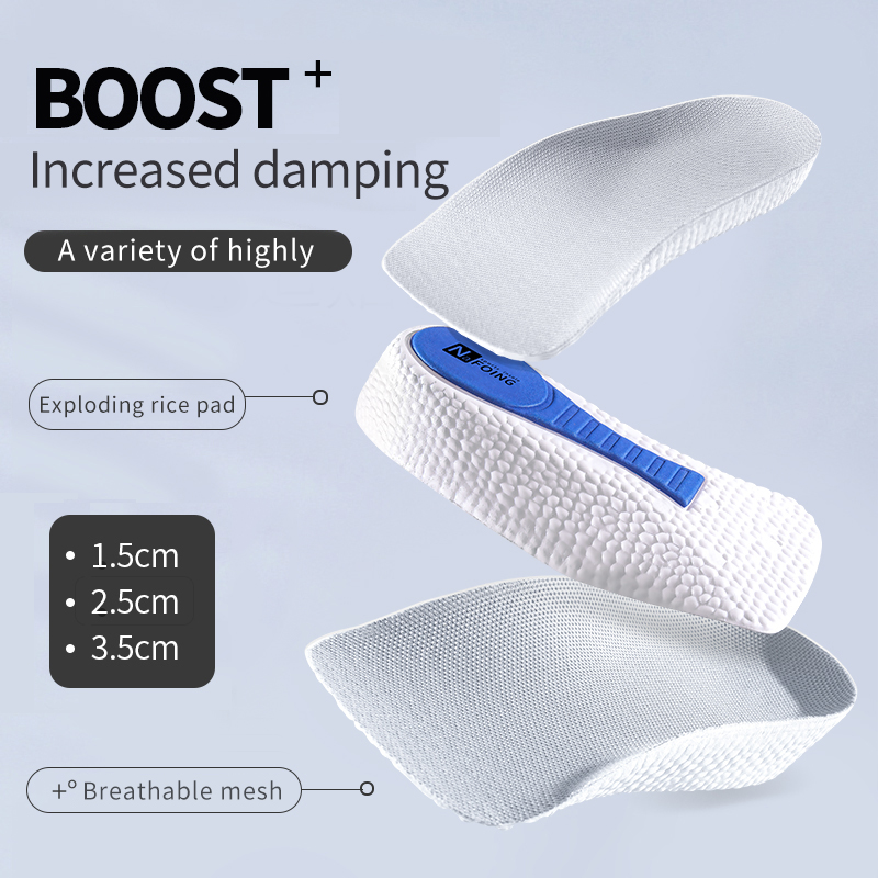 หน่วยความจําโฟมความสูงเพิ่ม In - Insole Memory Foam บทวิจารณ์และราคา