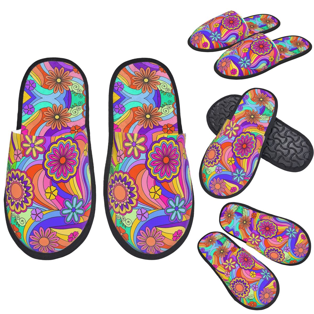 รองเท้าแตะลายดอกไม้สไตล์กรูวี่ - Insole Memory Foam บทวิจารณ์และราคา