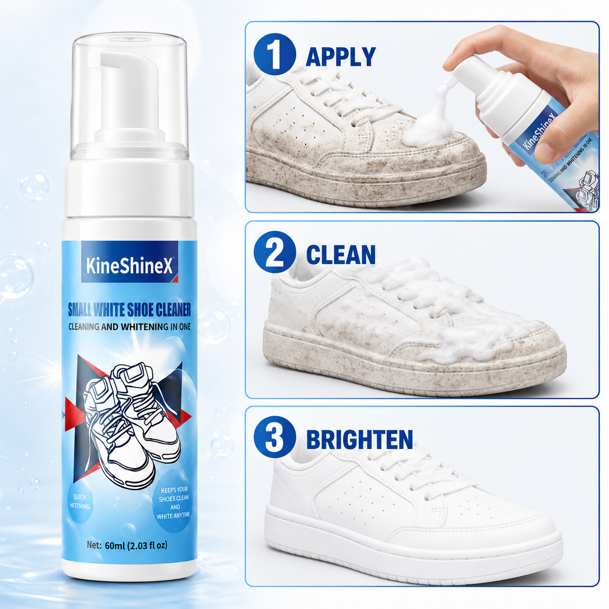ชุดทำความสะอาดรองเท้า Gihen โฟ - Sneaker Care Spray บทวิจารณ์และราคา