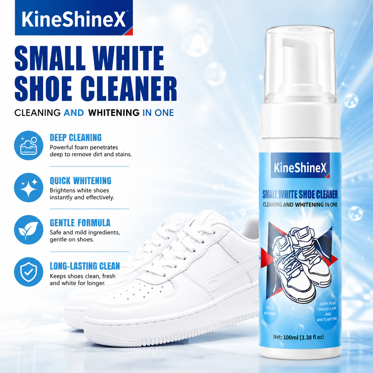 ชุดทำความสะอาดรองเท้า Gihen โฟ - Sneaker Care Spray บทวิจารณ์และราคา